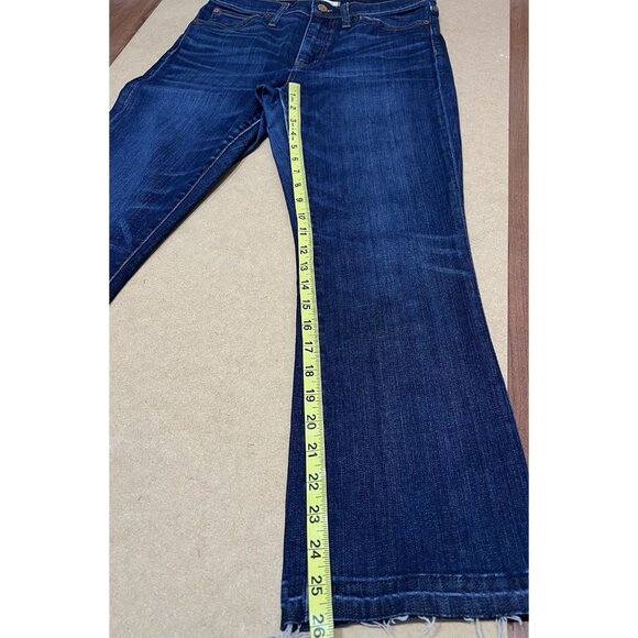 madewell Women’s Jeans Size 28 cali demi boot Mid Rise Blue Zipper Stretch - Picture 8 of 15